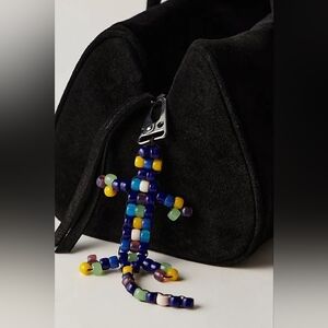 🪷NWT Free People Beaded Lizard Bag Charm In Multicolor 🌙